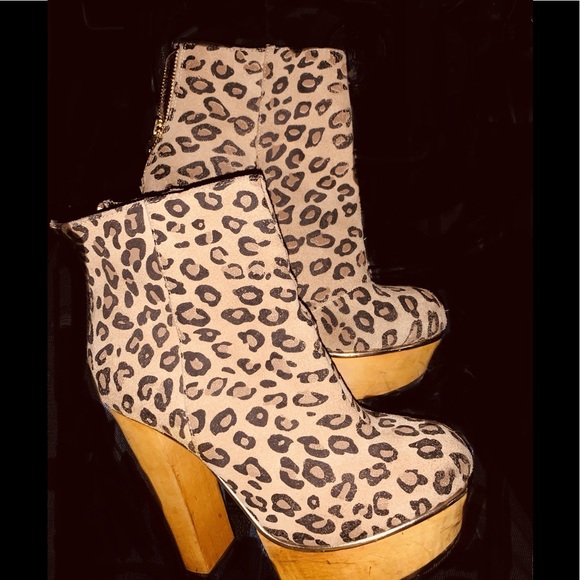 Betsey Johnson Shoes - Betsy johnson leopard print boots Betsey Johnson Shoes - Betsy johnson leopard print boots
